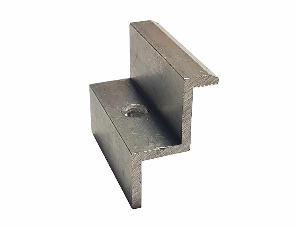 Aluminium-Endkappe für 32 mm (34,8) Panel 0% MwsT