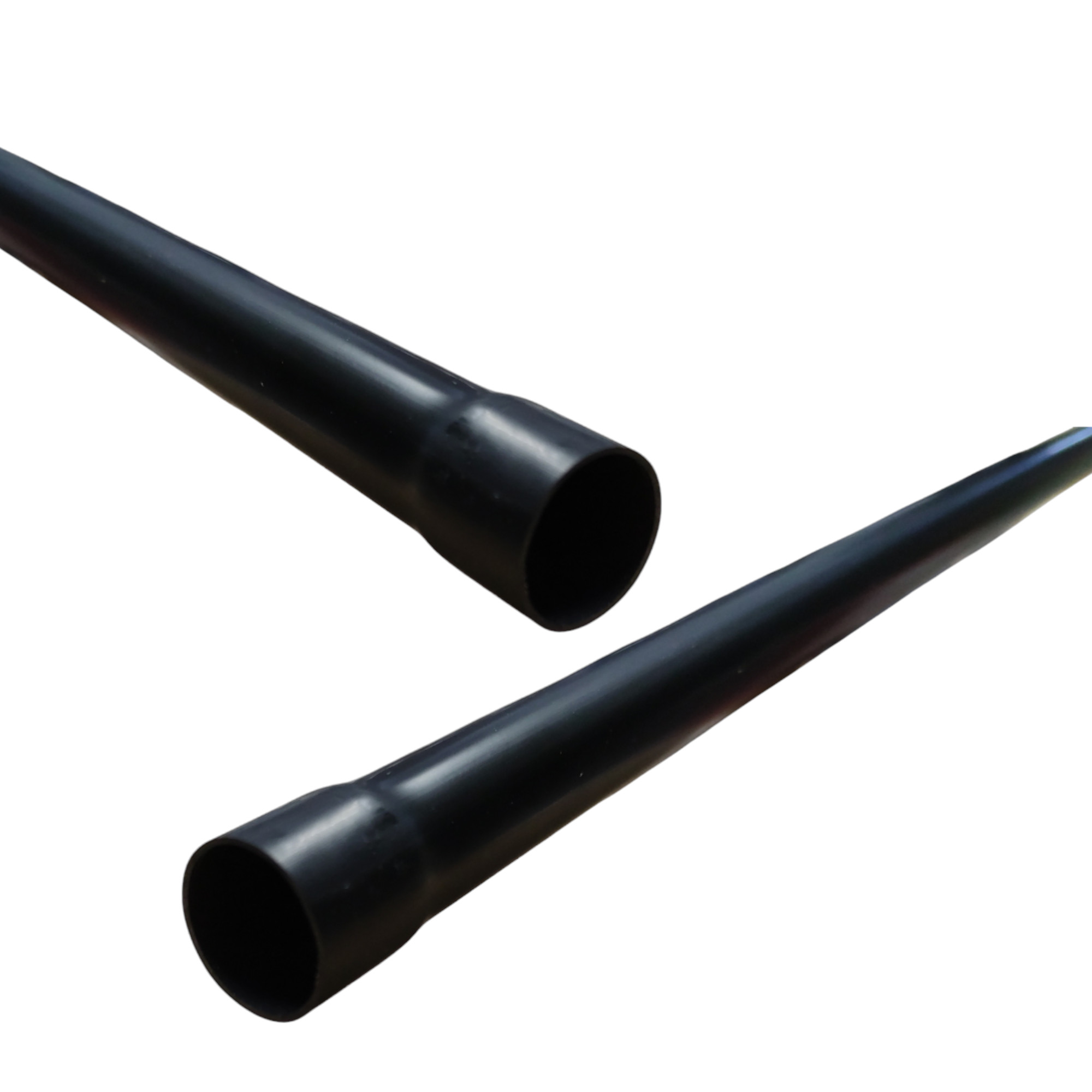 Elektrorohr Starre schwarze Elektroinstallationsrohr mit Kelchform Durchmesser 20mm 2M.