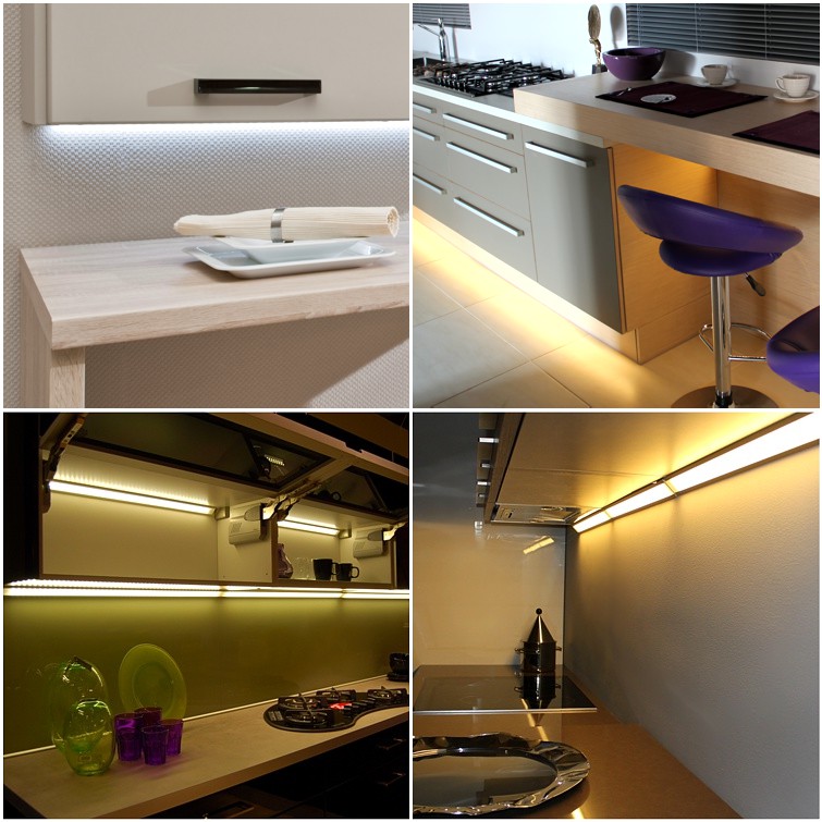 LED Unterbauleuchte Küche Lichtleiste 600mm lang 11 Watt 230V, 24,99 €