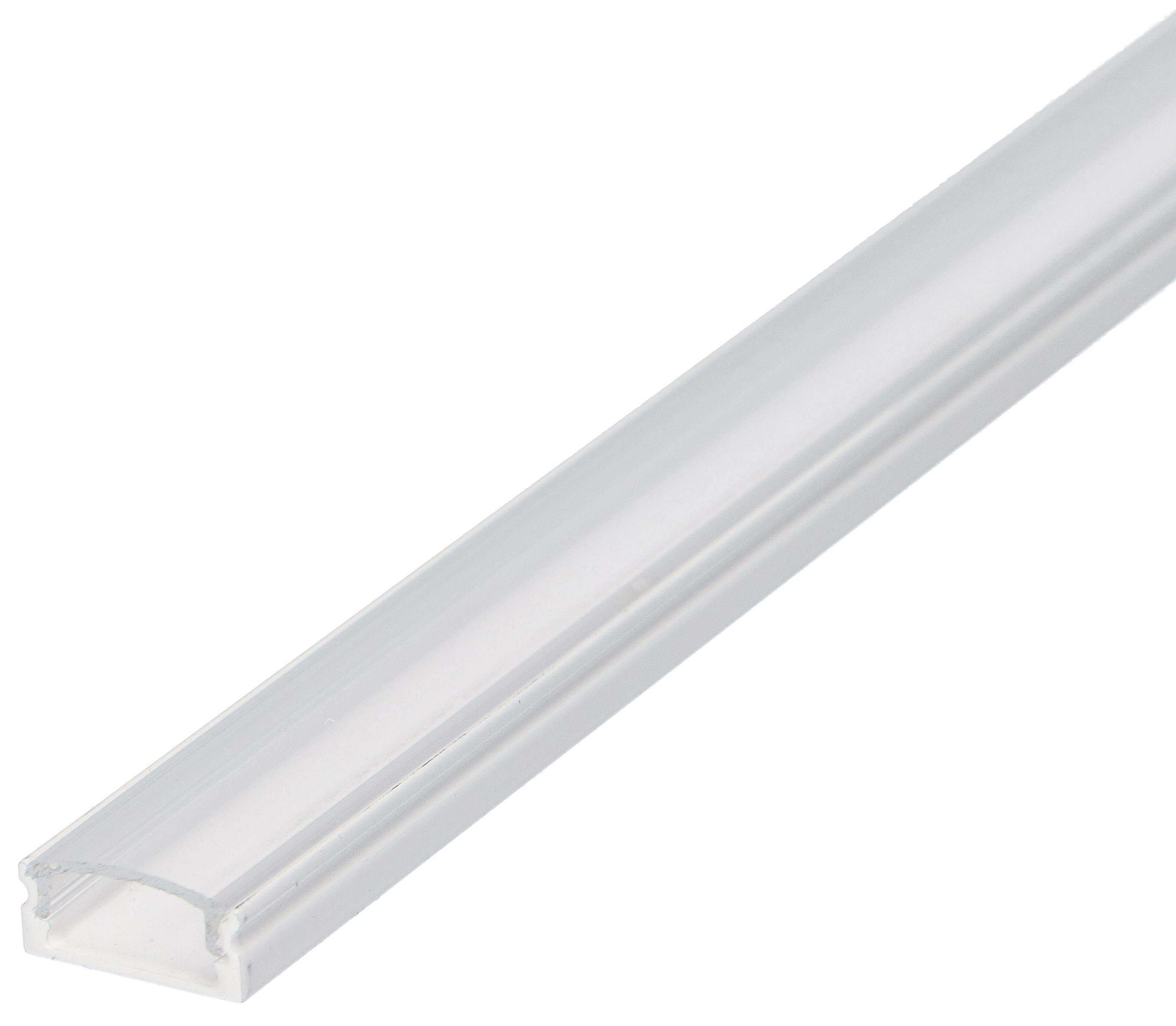 2m Aluminium Profil LED Weiß für LED Streifen 8/10mm Weiss LT4 + Transparent Abdeckung