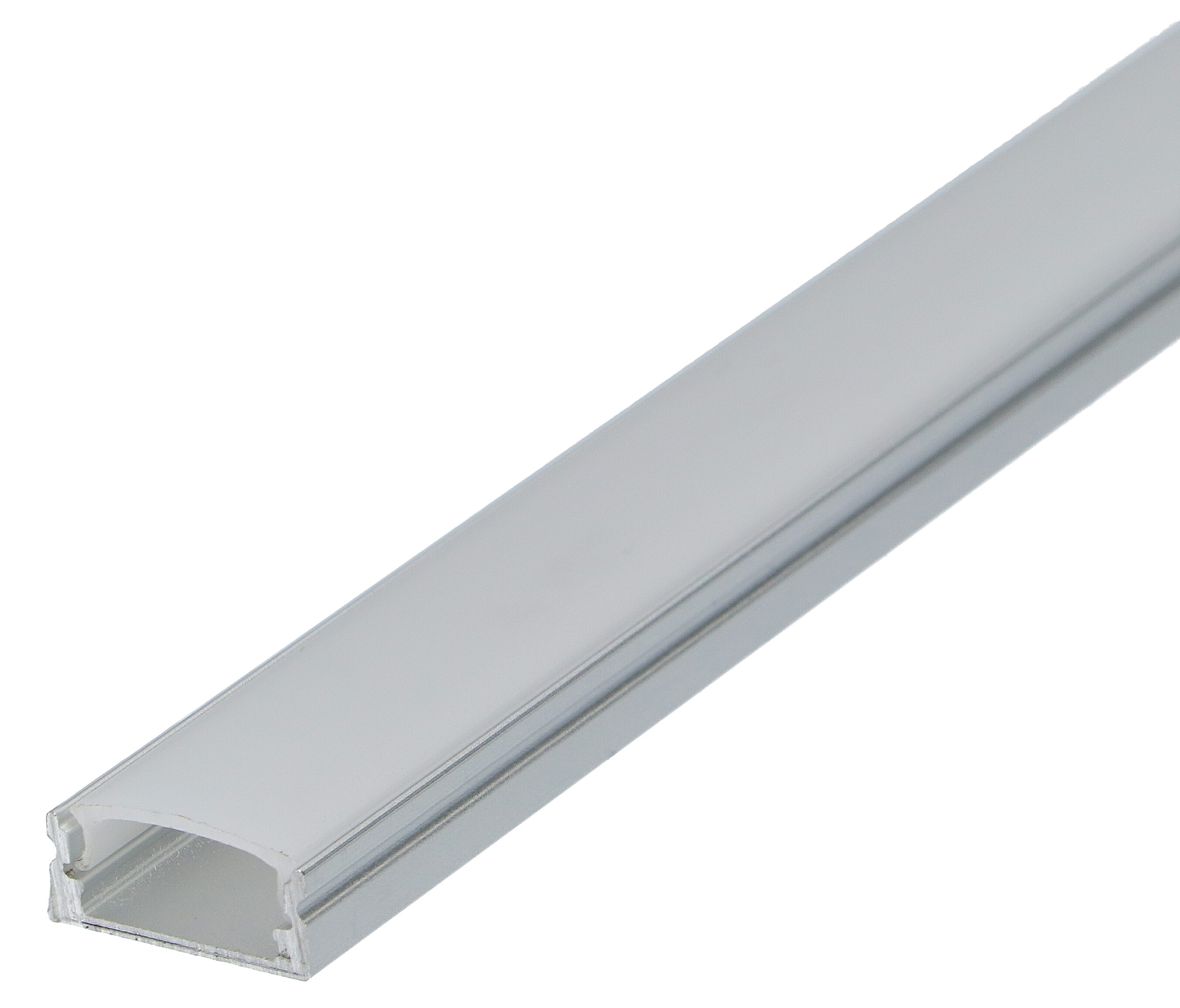SET: LED Profil, 200cm Profil LED für LED Streifen, Aluminium LED Profil + Abdeckung LT4 (Milchig)